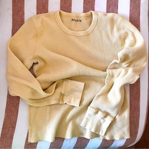 Stoop Sale! Noble Buttercream Thermal Shirt L